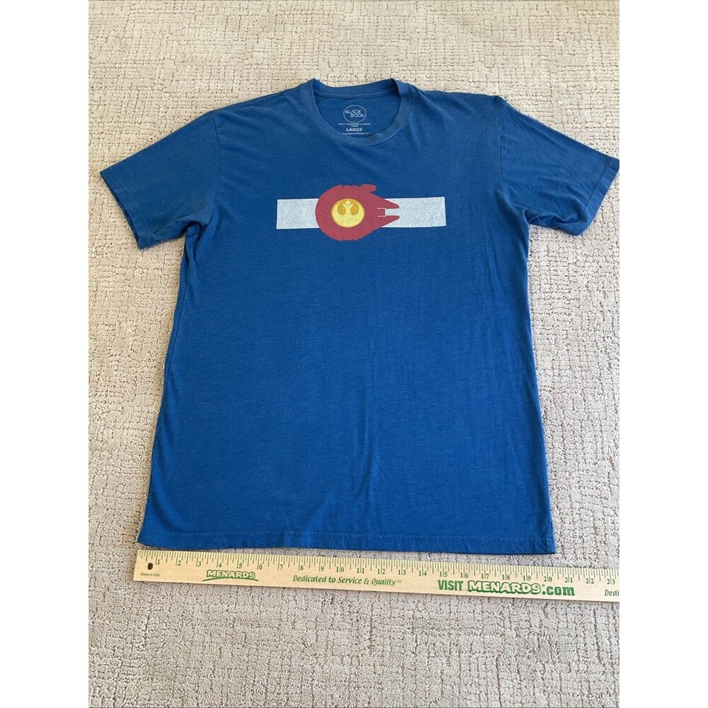 Black Book Rocky Mountain Alliance Men’s Large Blue T-Shirt.EUC